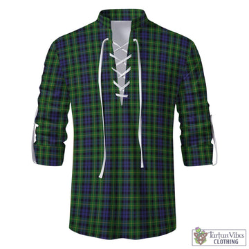 Campbell of Breadalbane Tartan Men's Scottish Traditional Jacobite Ghillie Kilt Shirt