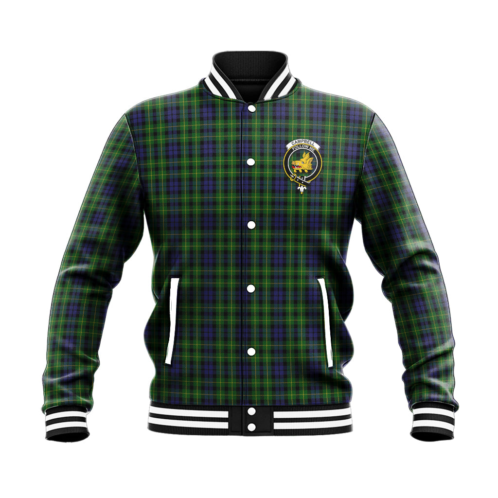 Campbell of Breadalbane Tartan Baseball Jacket with Family Crest - Tartan Vibes Clothing