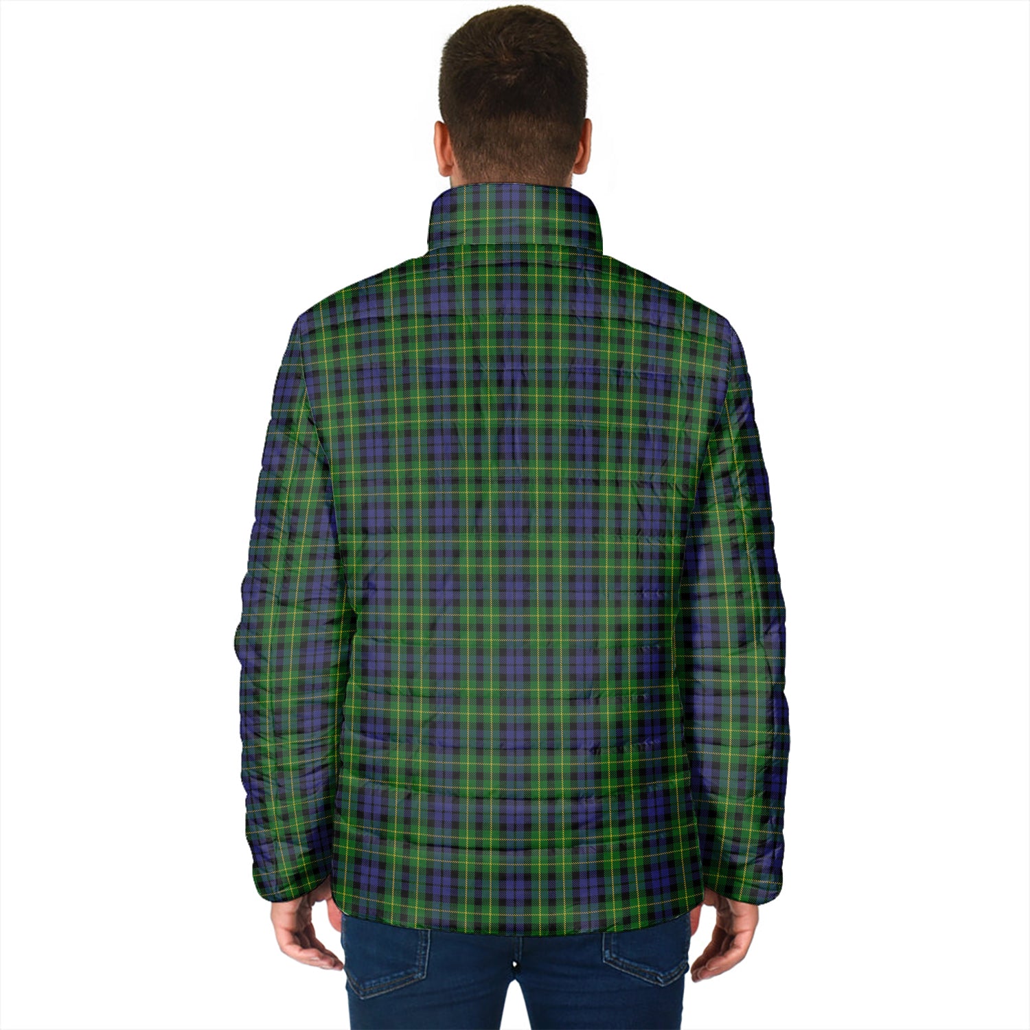 Campbell of Breadalbane Tartan Padded Jacket with Family Crest - Tartan Vibes Clothing