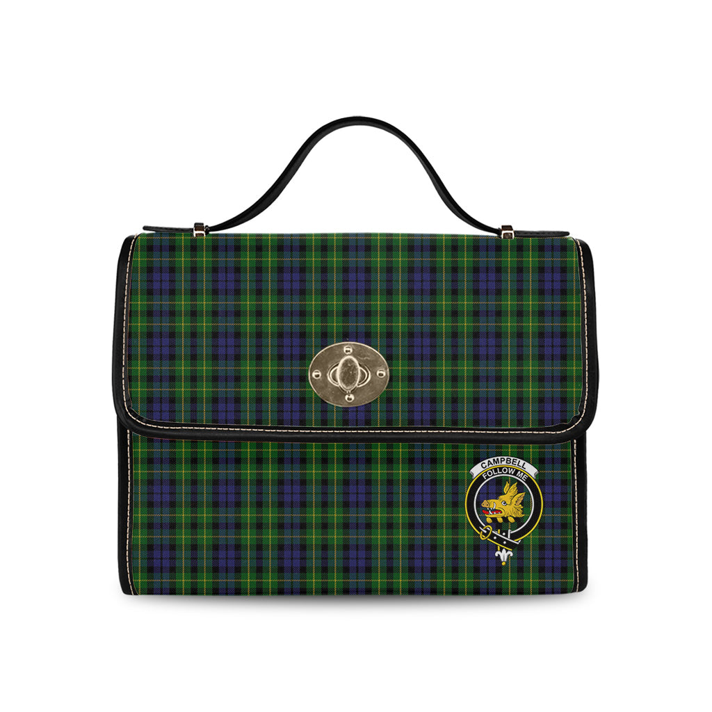 campbell-of-breadalbane-tartan-leather-strap-waterproof-canvas-bag-with-family-crest