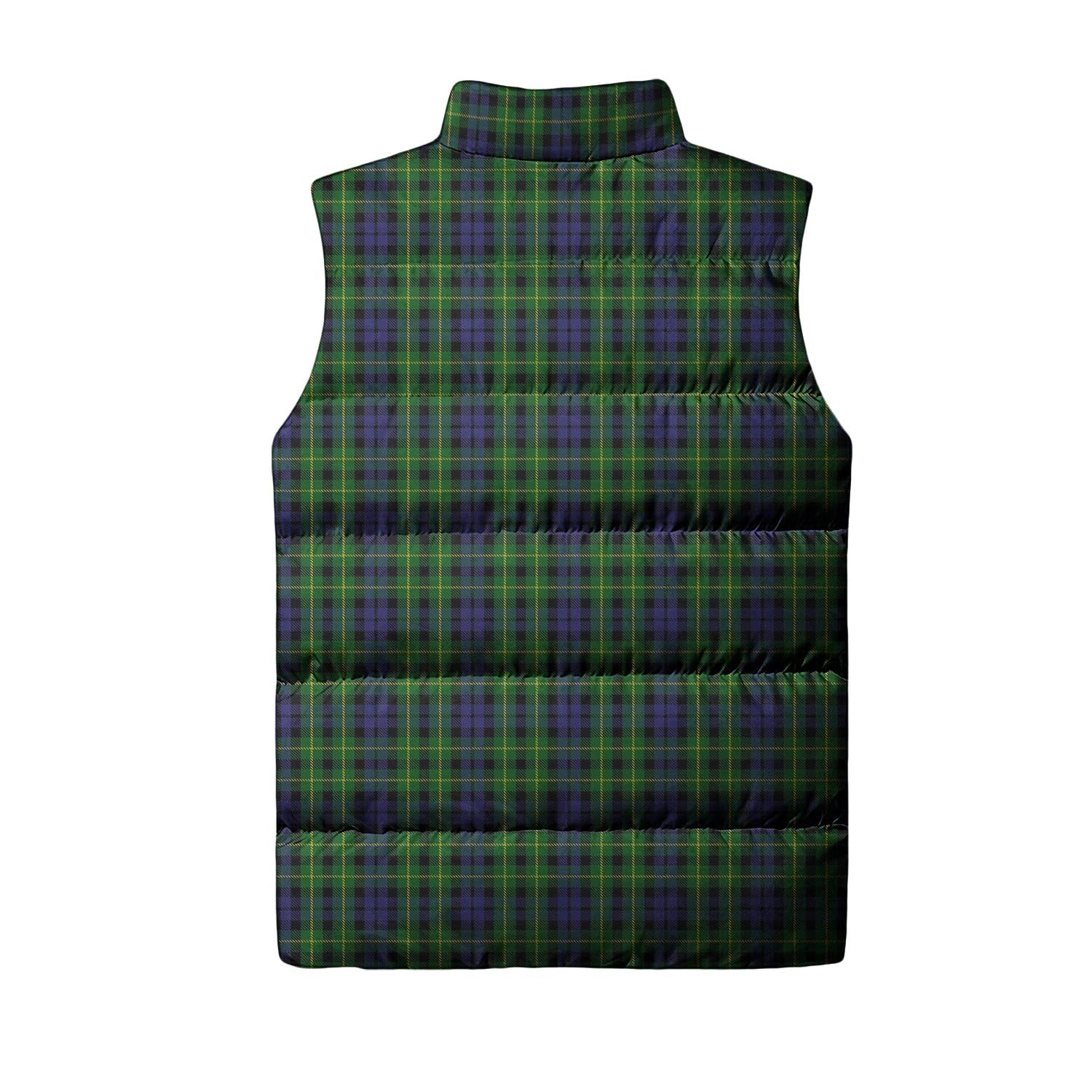 Campbell of Breadalbane Tartan Sleeveless Puffer Jacket with Family Crest - Tartanvibesclothing