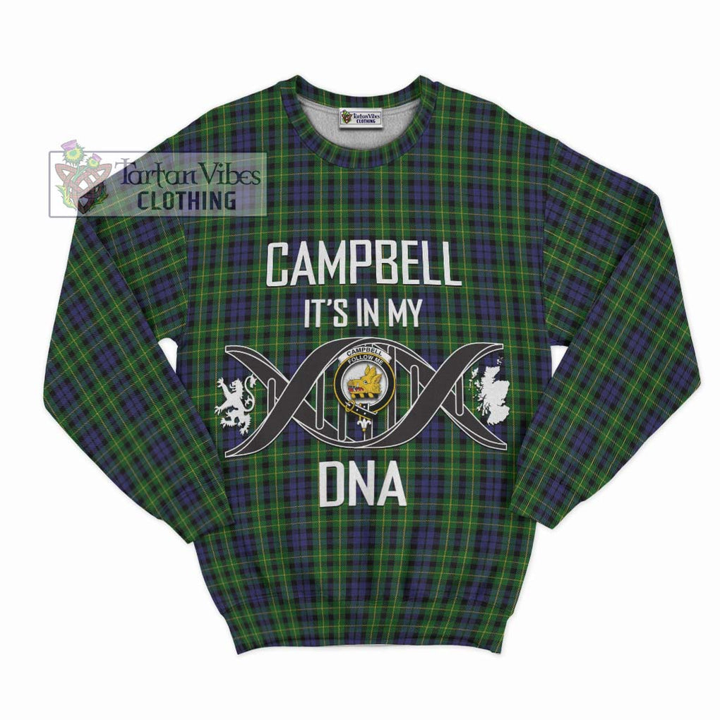 Campbell of Breadalbane Tartan Sweatshirt with Family Crest DNA In Me Style - Tartanvibesclothing Shop