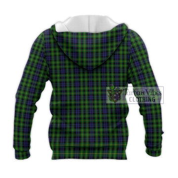 Campbell of Breadalbane Tartan Knitted Hoodie with Family Crest DNA In Me Style