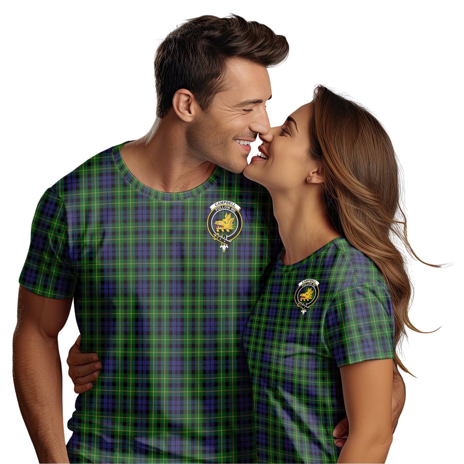 Campbell of Breadalbane Tartan T-Shirt with Family Crest - Tartan Vibes Clothing