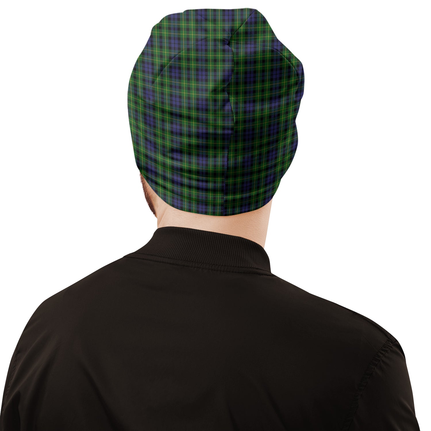 Campbell of Breadalbane Tartan Beanies Hat with Family Crest - Tartan Vibes Clothing