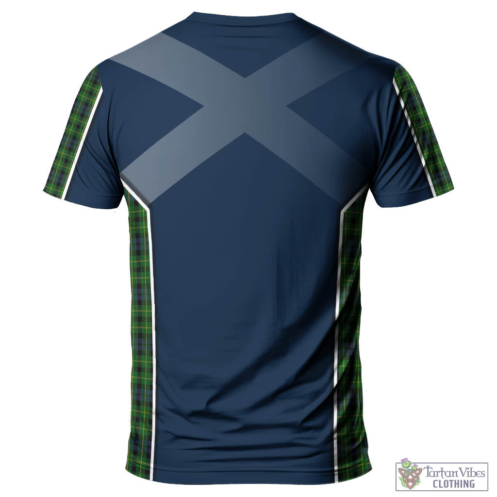 Tartan Vibes Clothing Campbell of Breadalbane Tartan T-Shirt with Family Crest and Lion Rampant Vibes Sport Style