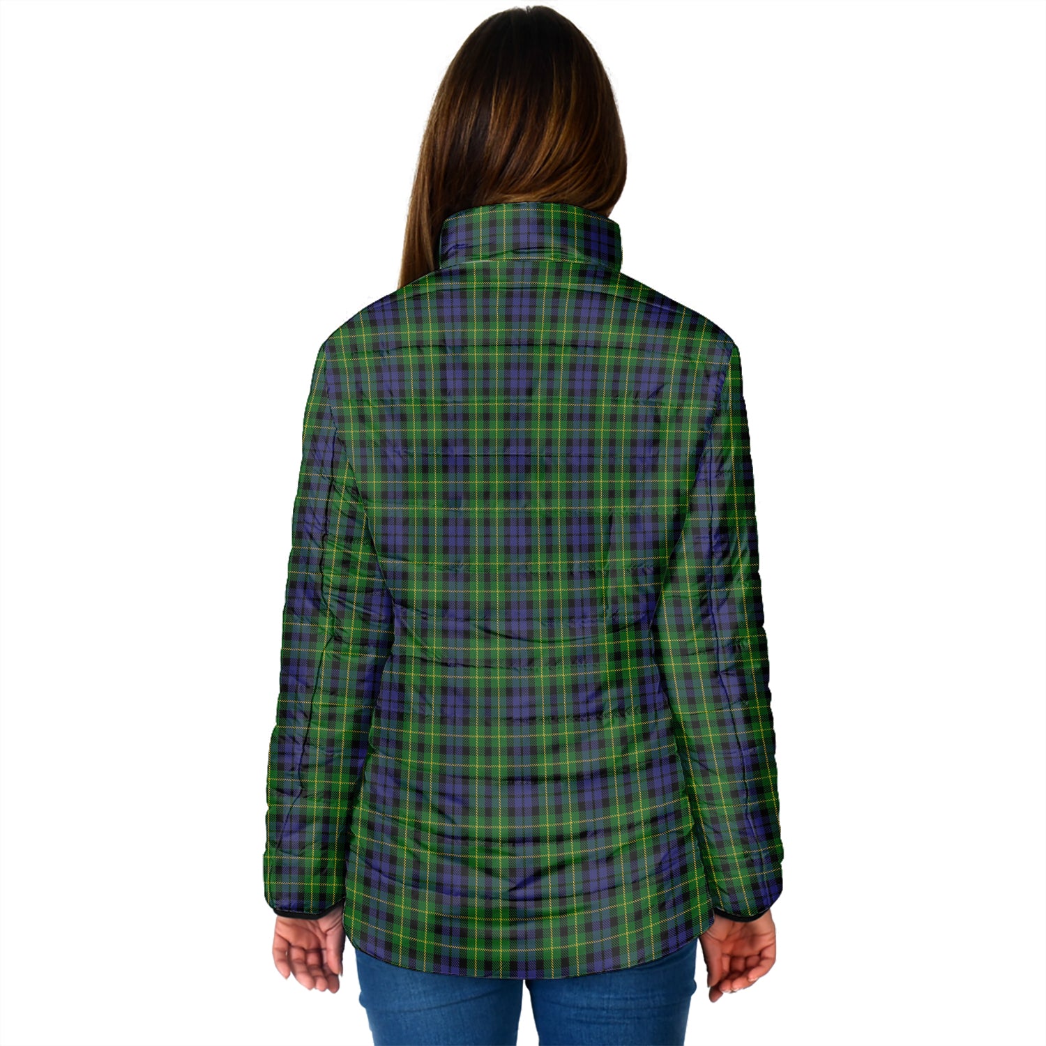 Campbell of Breadalbane Tartan Padded Jacket with Family Crest - Tartan Vibes Clothing