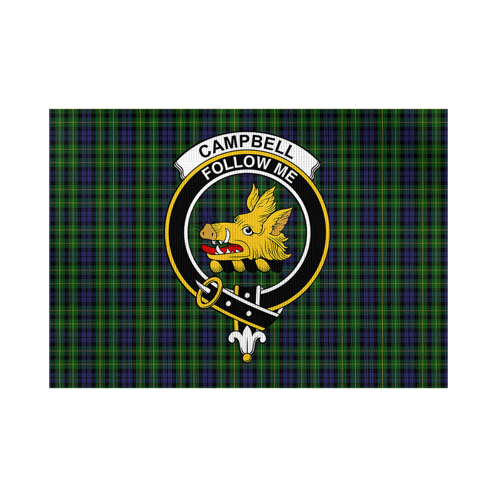 Campbell of Breadalbane Tartan Flag with Family Crest - Tartan Vibes Clothing