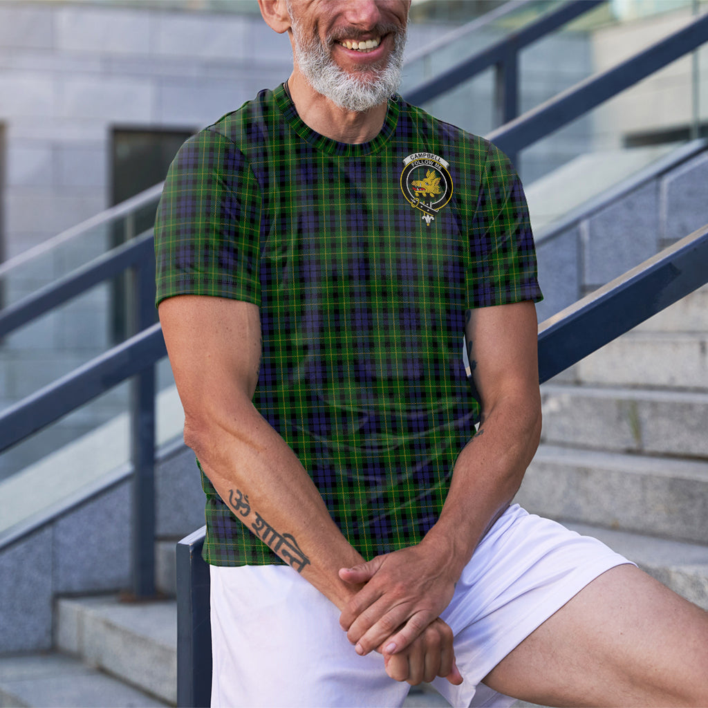 Campbell of Breadalbane Tartan T-Shirt with Family Crest - Tartan Vibes Clothing