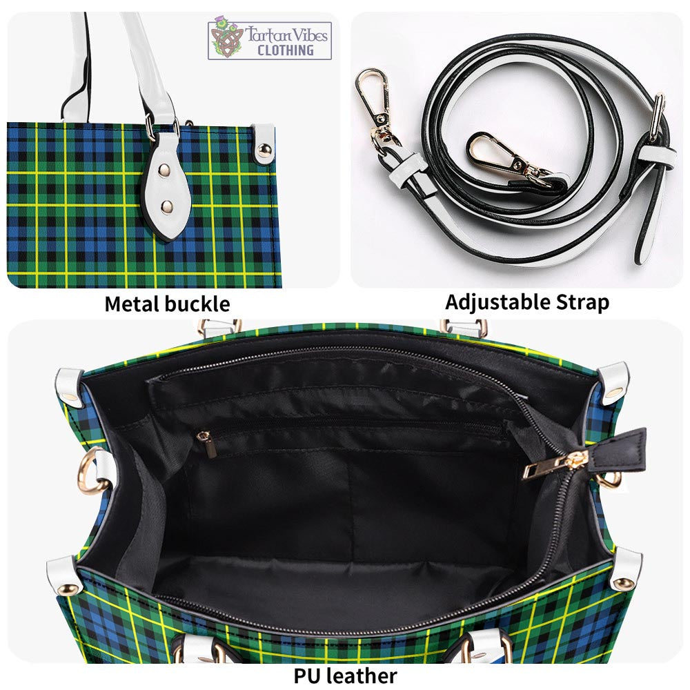 Tartan Vibes Clothing Campbell of Breadalbane Ancient Tartan Luxury Leather Handbags