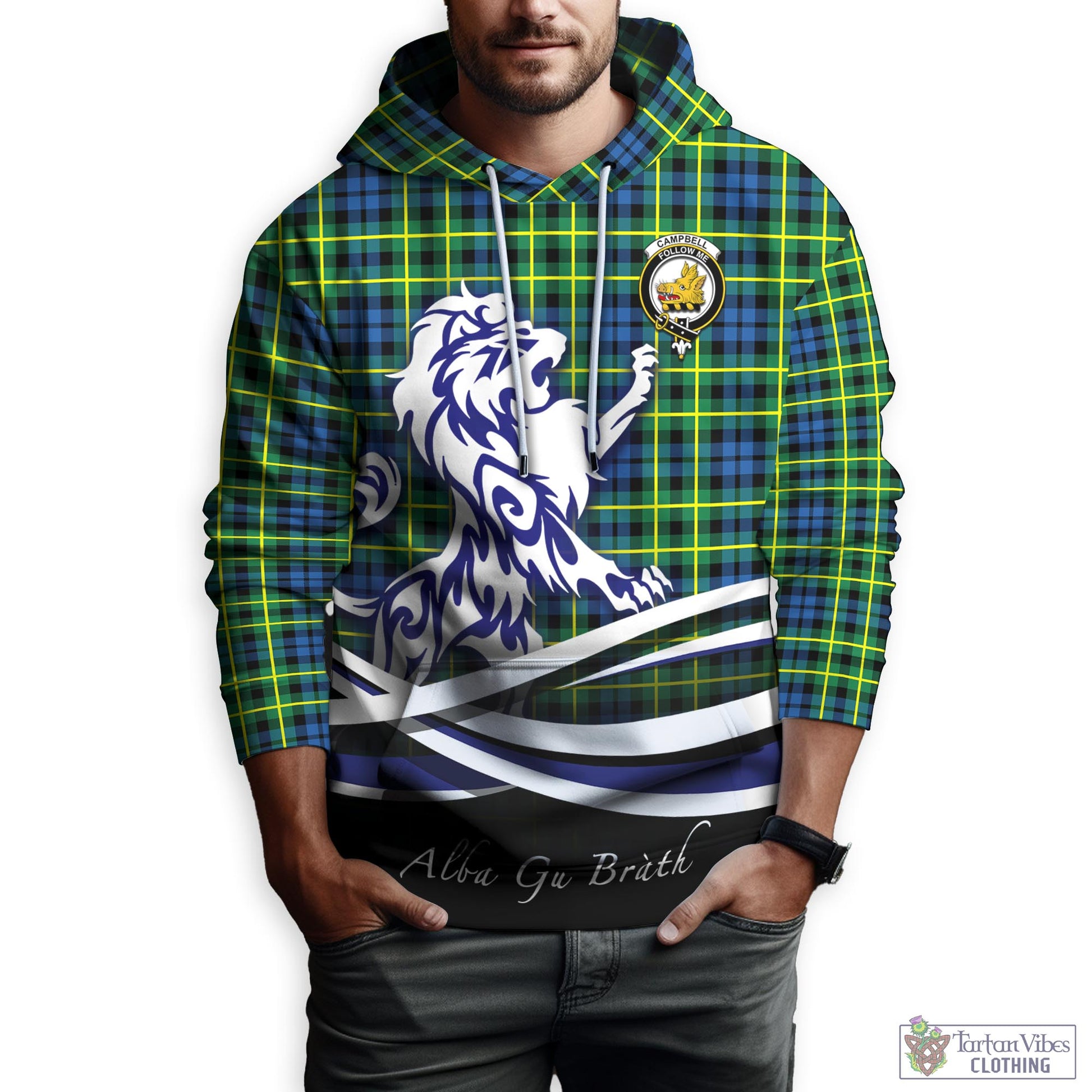 campbell-of-breadalbane-ancient-tartan-hoodie-with-alba-gu-brath-regal-lion-emblem