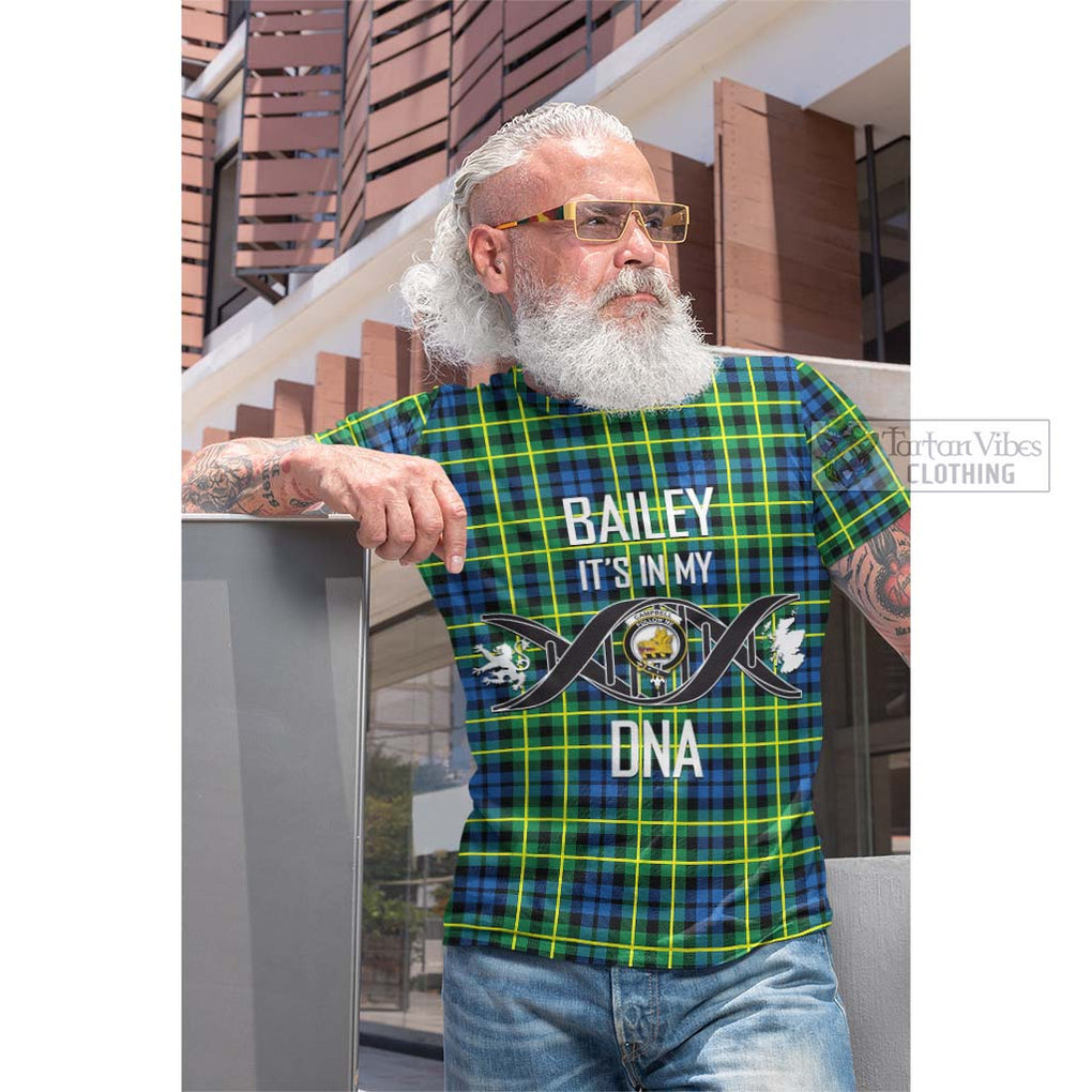 Tartan Vibes Clothing Campbell of Breadalbane Ancient Tartan Cotton T-shirt with Family Crest DNA In Me Style