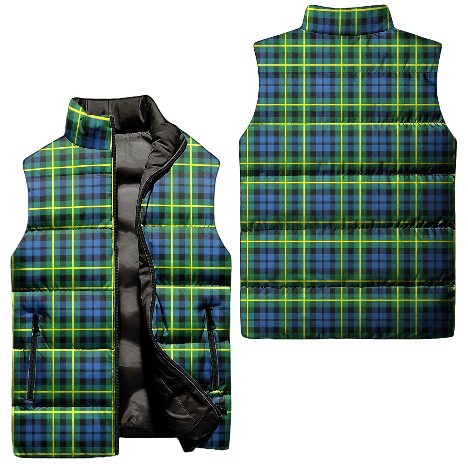 Campbell of Breadalbane Ancient Tartan Sleeveless Puffer Jacket Unisex - Tartanvibesclothing