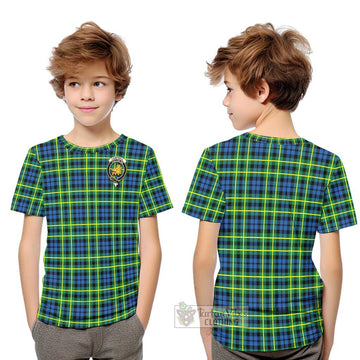 Campbell of Breadalbane Ancient Tartan Kid T-Shirt with Family Crest