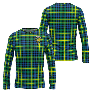 Campbell of Breadalbane Ancient Tartan Long Sleeve T-Shirt with Family Crest