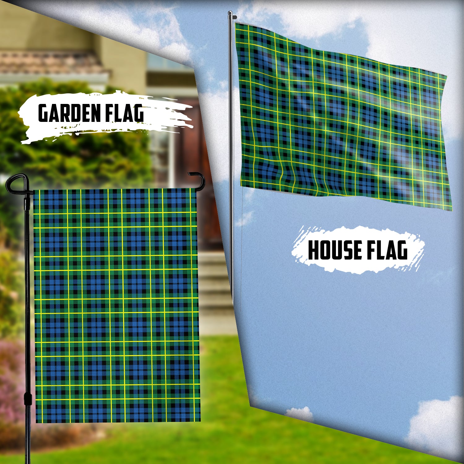 Campbell of Breadalbane Ancient Tartan Flag Garden Flag (Vertical) - Tartan Vibes Clothing