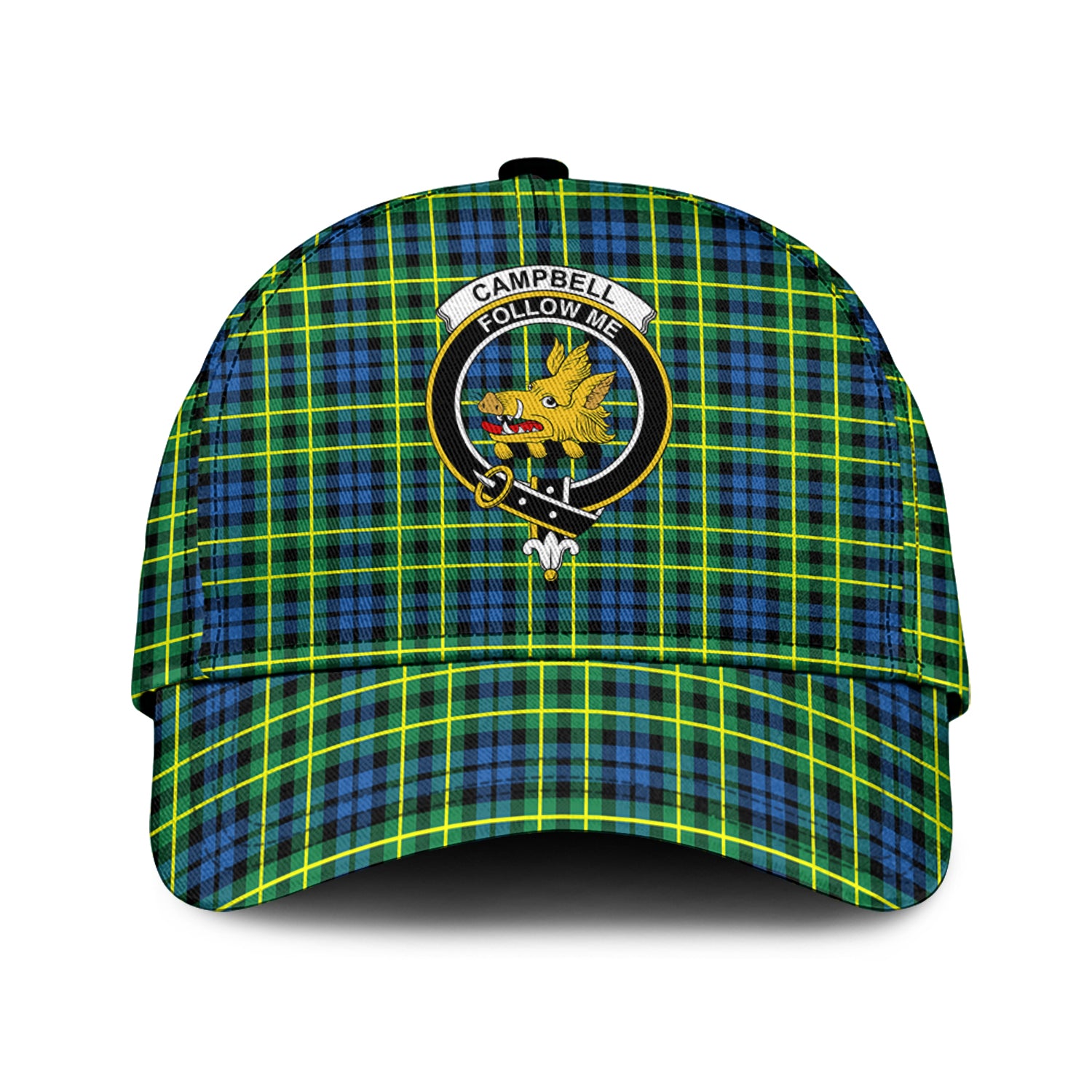 Campbell of Breadalbane Ancient Tartan Classic Cap with Family Crest Classic Cap Universal Fit - Tartan Vibes Clothing