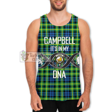 Campbell of Breadalbane Ancient Tartan Men's Tank Top with Family Crest DNA In Me Style