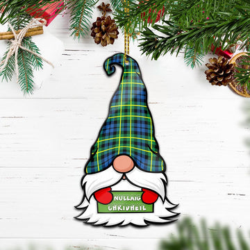 Campbell of Breadalbane Ancient Gnome Christmas Ornament with His Tartan Christmas Hat