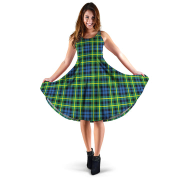 Campbell of Breadalbane Ancient Tartan Sleeveless Midi Womens Dress