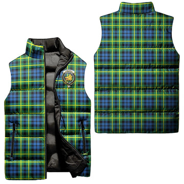 Campbell of Breadalbane Ancient Tartan Sleeveless Puffer Jacket with Family Crest