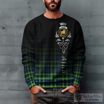 Campbell of Breadalbane Ancient Tartan Sweatshirt Featuring Alba Gu Brath Family Crest Celtic Inspired