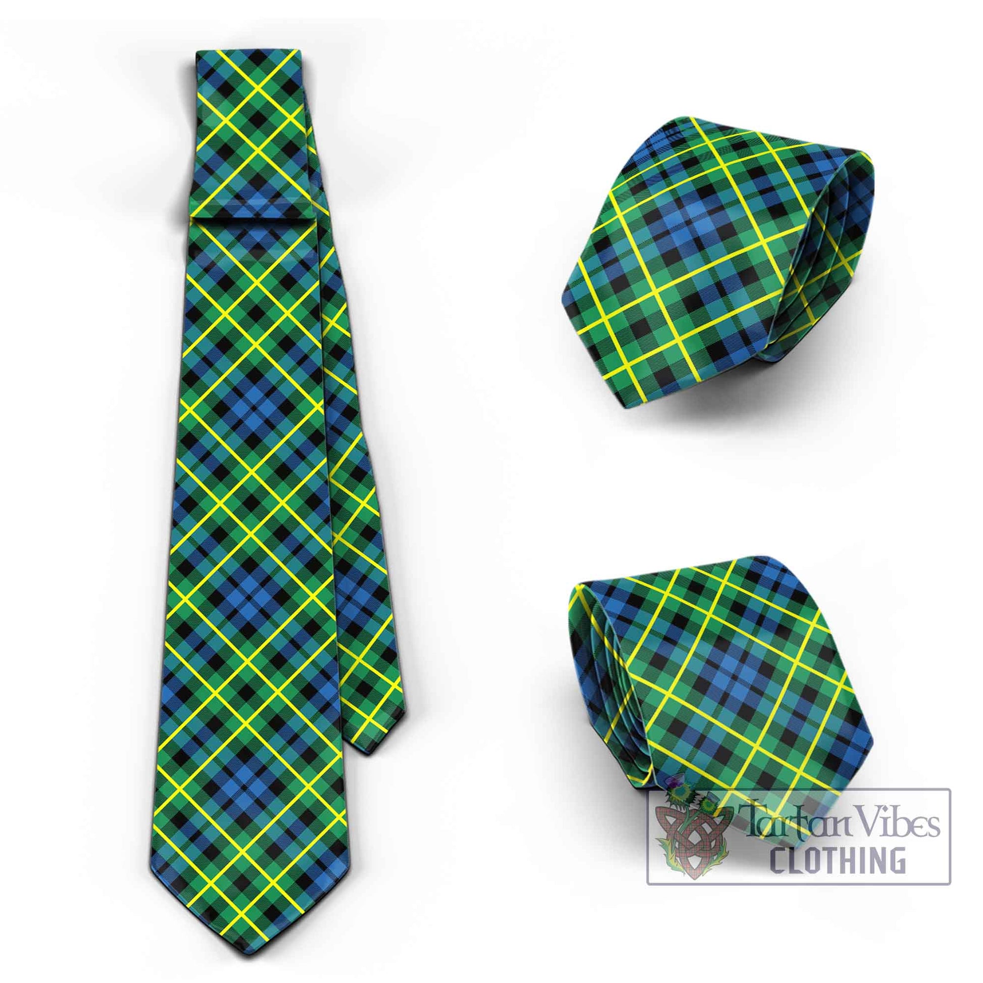 Tartan Vibes Clothing Campbell of Breadalbane Ancient Tartan Classic Necktie Cross Style