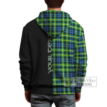 Campbell of Breadalbane Ancient Tartan Hoodie with Family Crest and Half Of Me Style