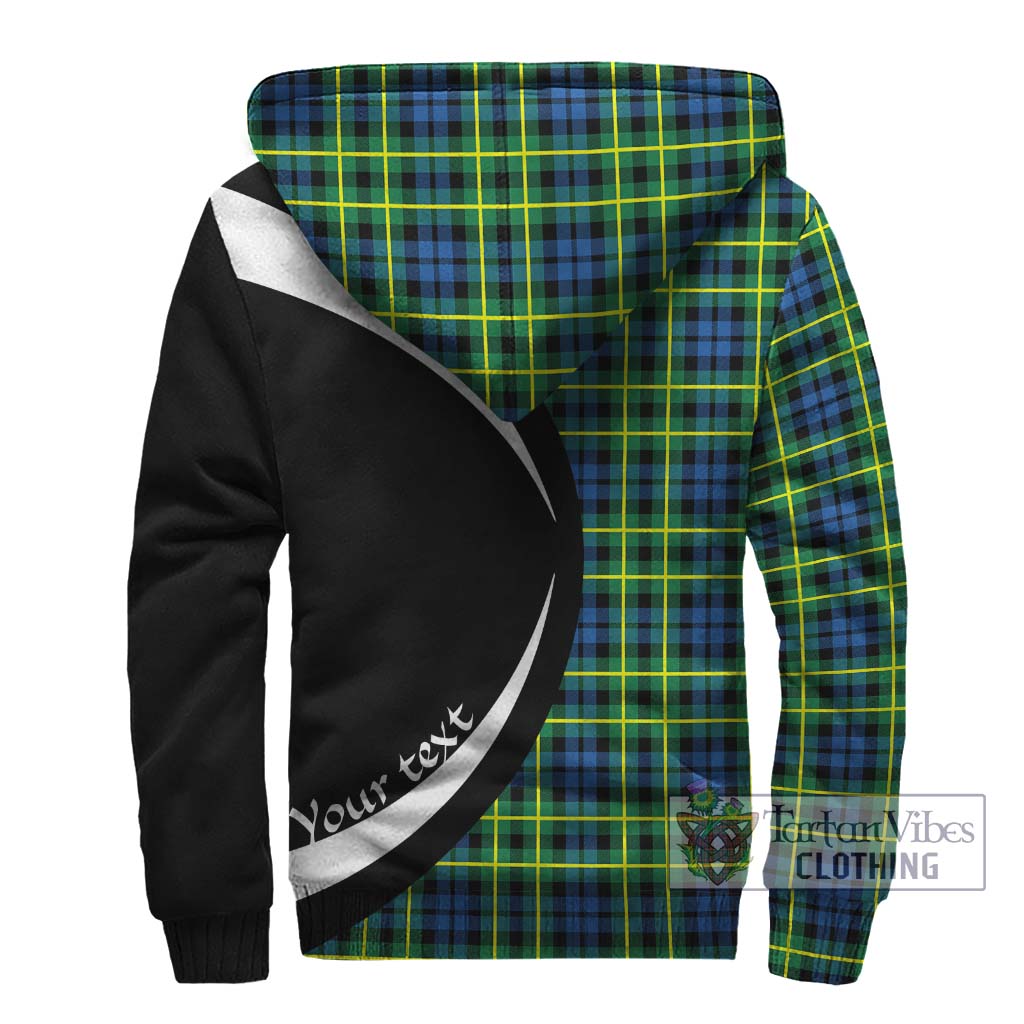 Campbell of Breadalbane Ancient Tartan Sherpa Hoodie with Family Crest Circle Style - Tartan Vibes Clothing