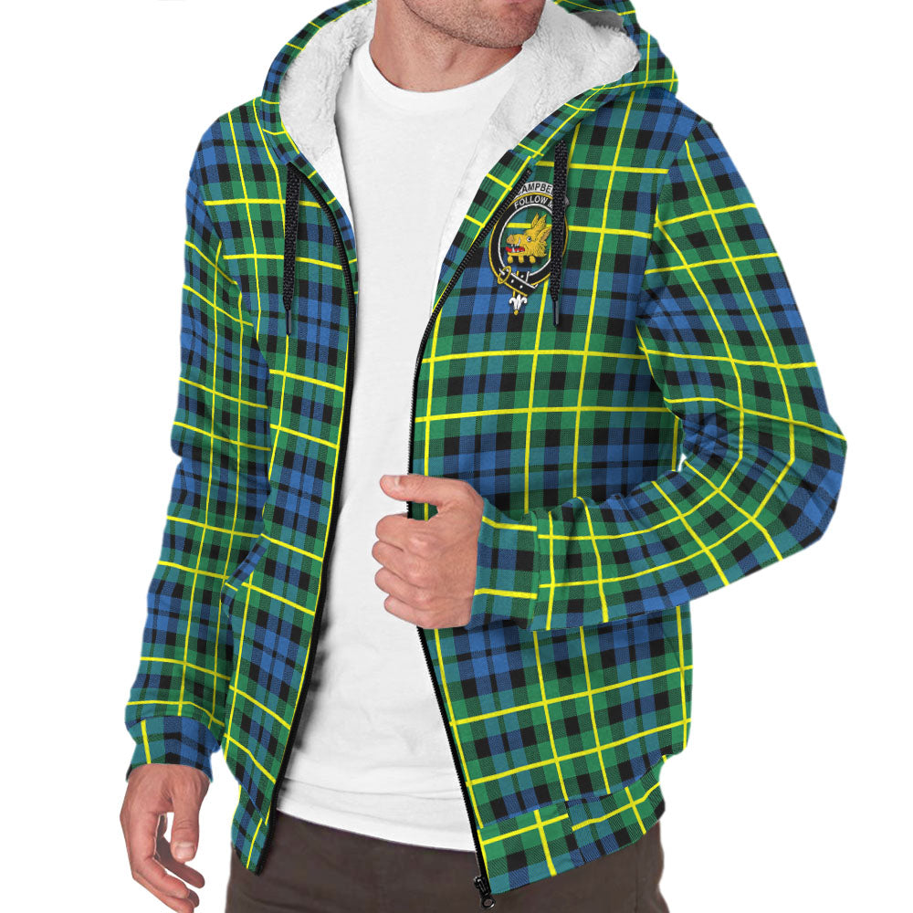 campbell-of-breadalbane-ancient-tartan-sherpa-hoodie-with-family-crest