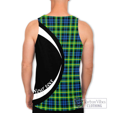 Campbell of Breadalbane Ancient Tartan Men's Tank Top with Family Crest Circle Style