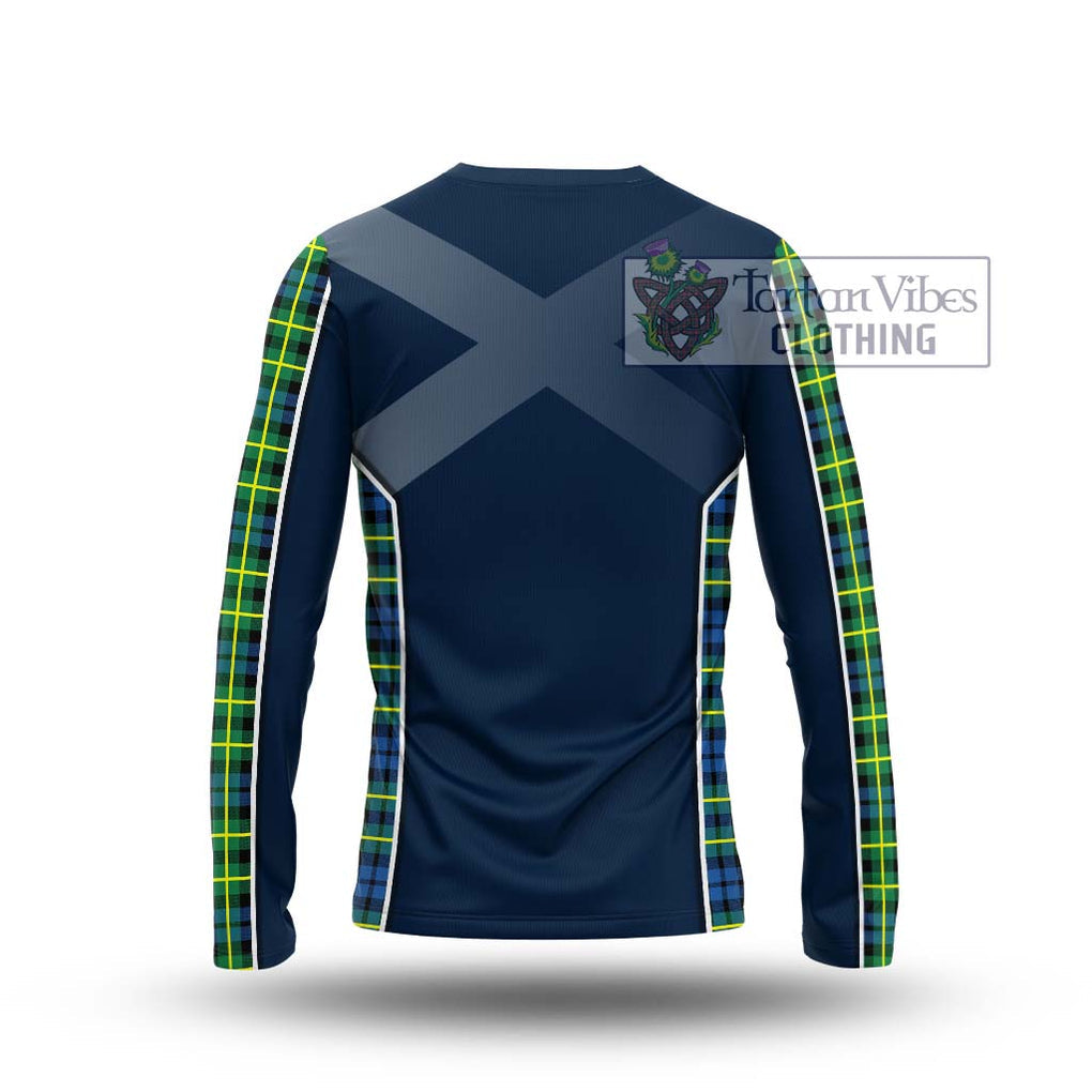 Campbell of Breadalbane Ancient Tartan Long Sleeve T-Shirt with Family Crest and Lion Rampant Vibes Sport Style - Tartan Vibes Clothing