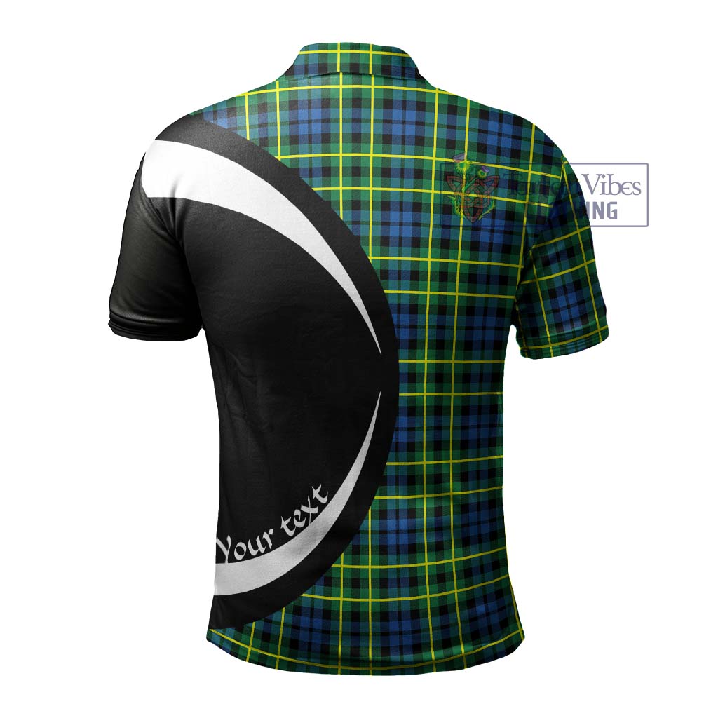 Campbell of Breadalbane Ancient Tartan Men's Polo Shirt with Family Crest Circle Style - Tartan Vibes Clothing