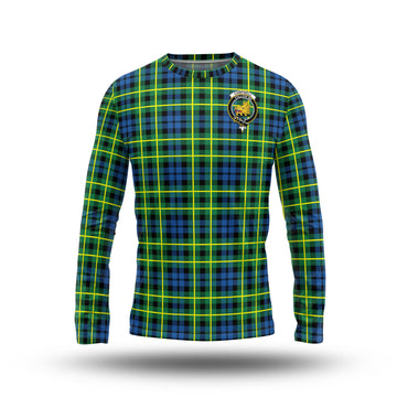 Campbell of Breadalbane Ancient Tartan Long Sleeve T-Shirt with Family Crest