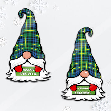 Campbell of Breadalbane Ancient Gnome Christmas Ornament with His Tartan Christmas Hat