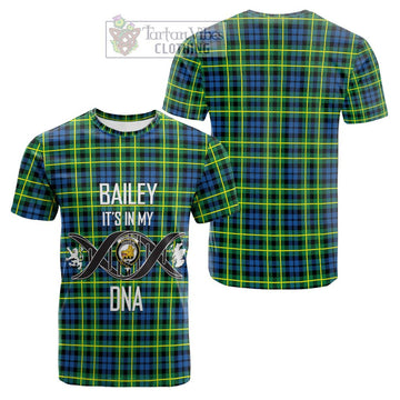 Campbell of Breadalbane Ancient Tartan Cotton T-shirt with Family Crest DNA In Me Style