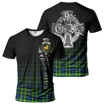 Campbell of Breadalbane Ancient Tartan T-Shirt Featuring Alba Gu Brath Family Crest Celtic Inspired