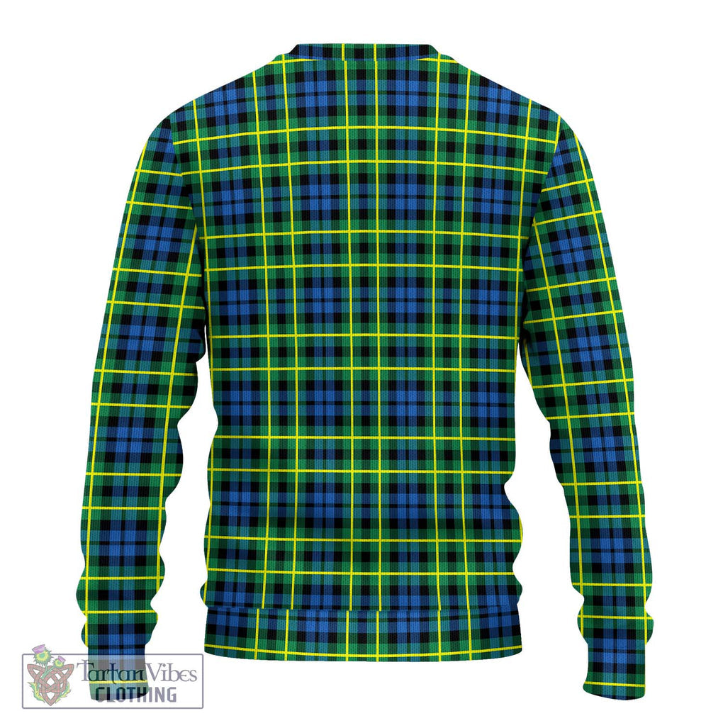 Campbell of Breadalbane Ancient Tartan Knitted Sweater with Family Crest DNA In Me Style - Tartanvibesclothing Shop