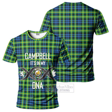 Campbell of Breadalbane Ancient Tartan T-Shirt with Family Crest DNA In Me Style