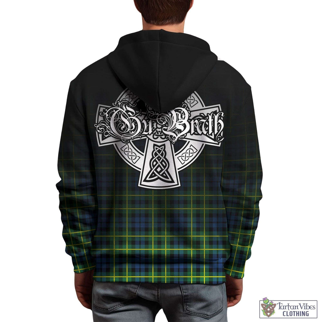 Tartan Vibes Clothing Campbell of Breadalbane Ancient Tartan Hoodie Featuring Alba Gu Brath Family Crest Celtic Inspired