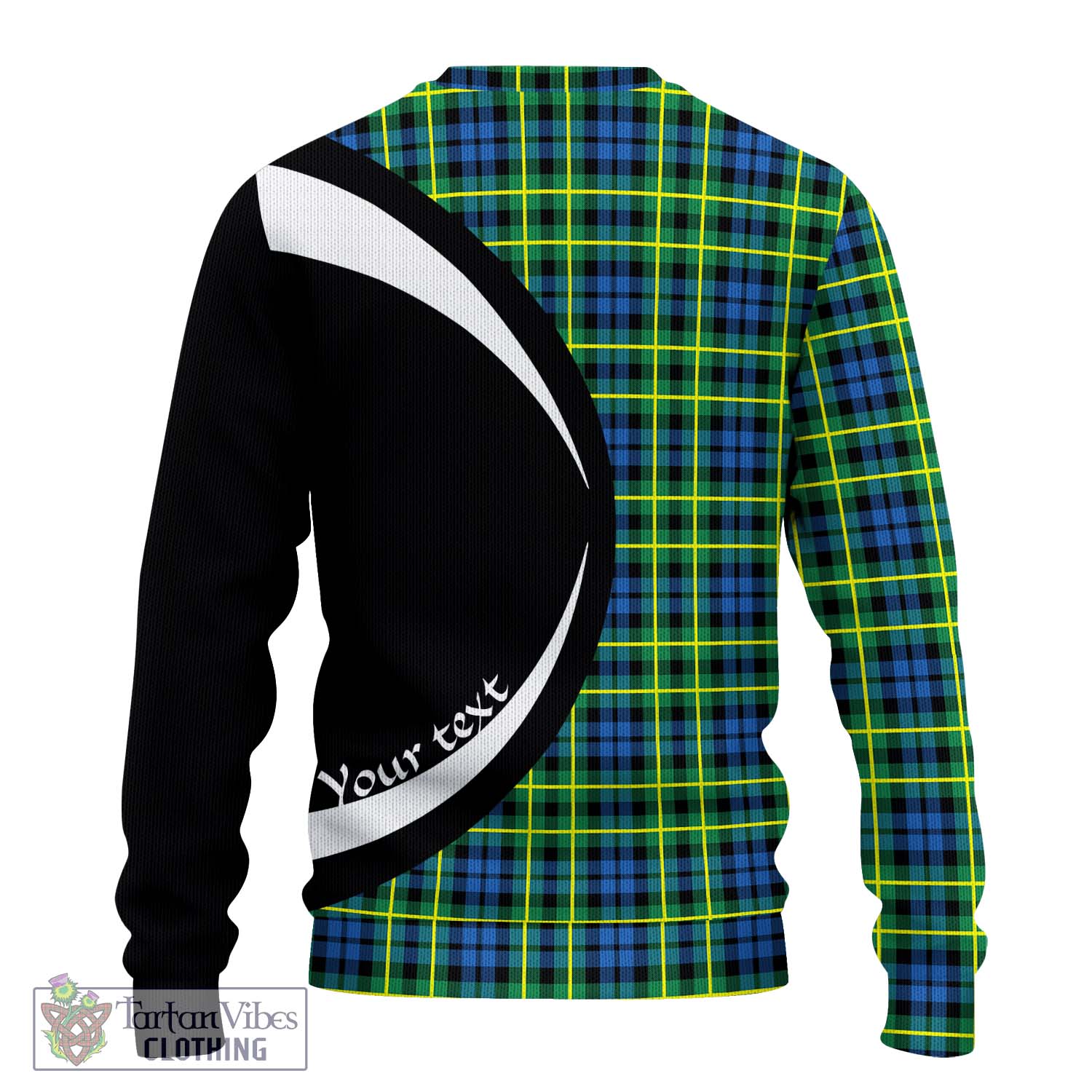 Campbell of Breadalbane Ancient Tartan Ugly Sweater with Family Crest Circle Style - Tartan Vibes Clothing