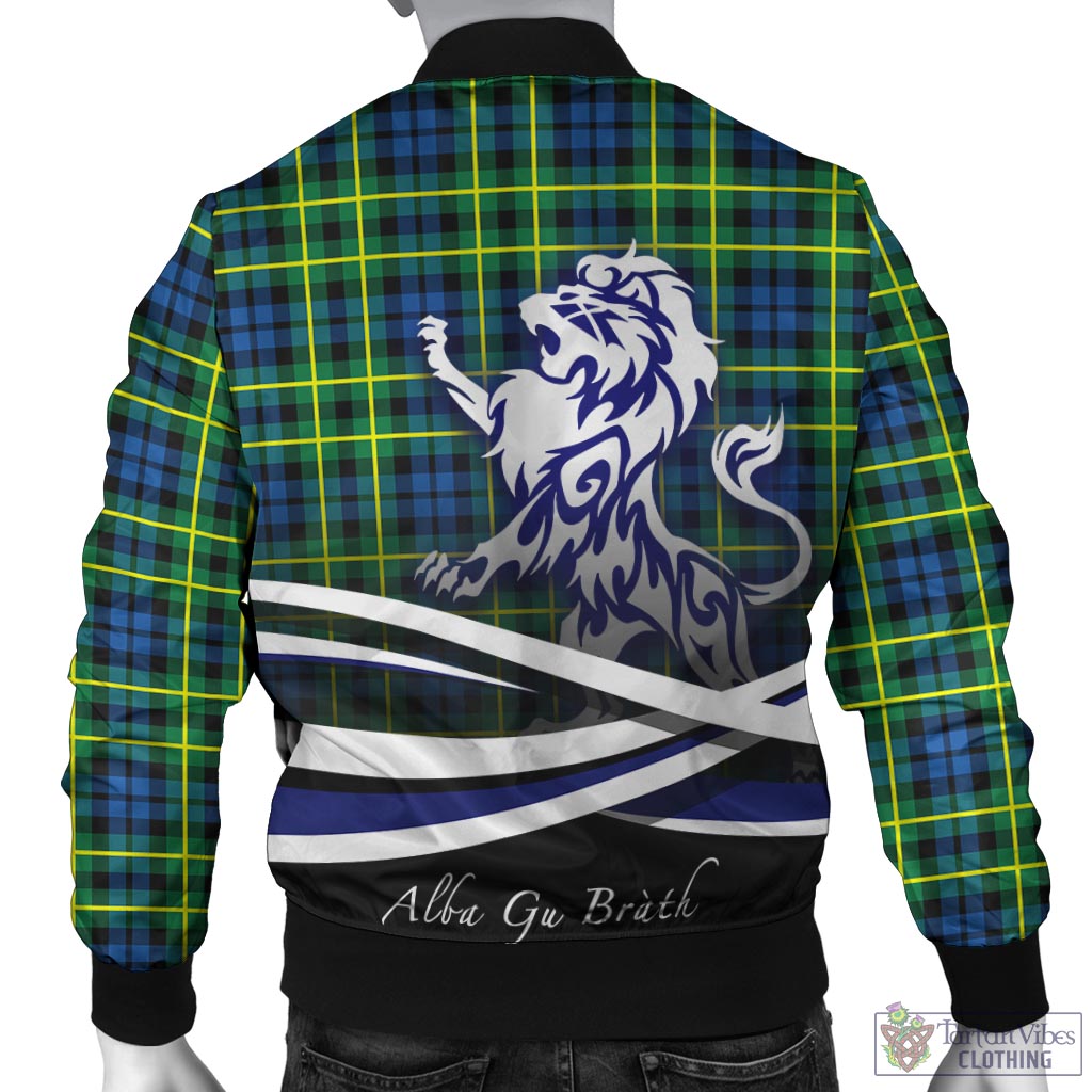 Tartan Vibes Clothing Campbell of Breadalbane Ancient Tartan Bomber Jacket with Alba Gu Brath Regal Lion Emblem