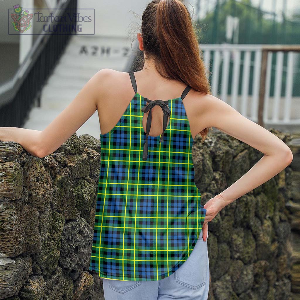 Tartan Vibes Clothing Campbell of Breadalbane Ancient Tartan Loose Halter Neck Camisole