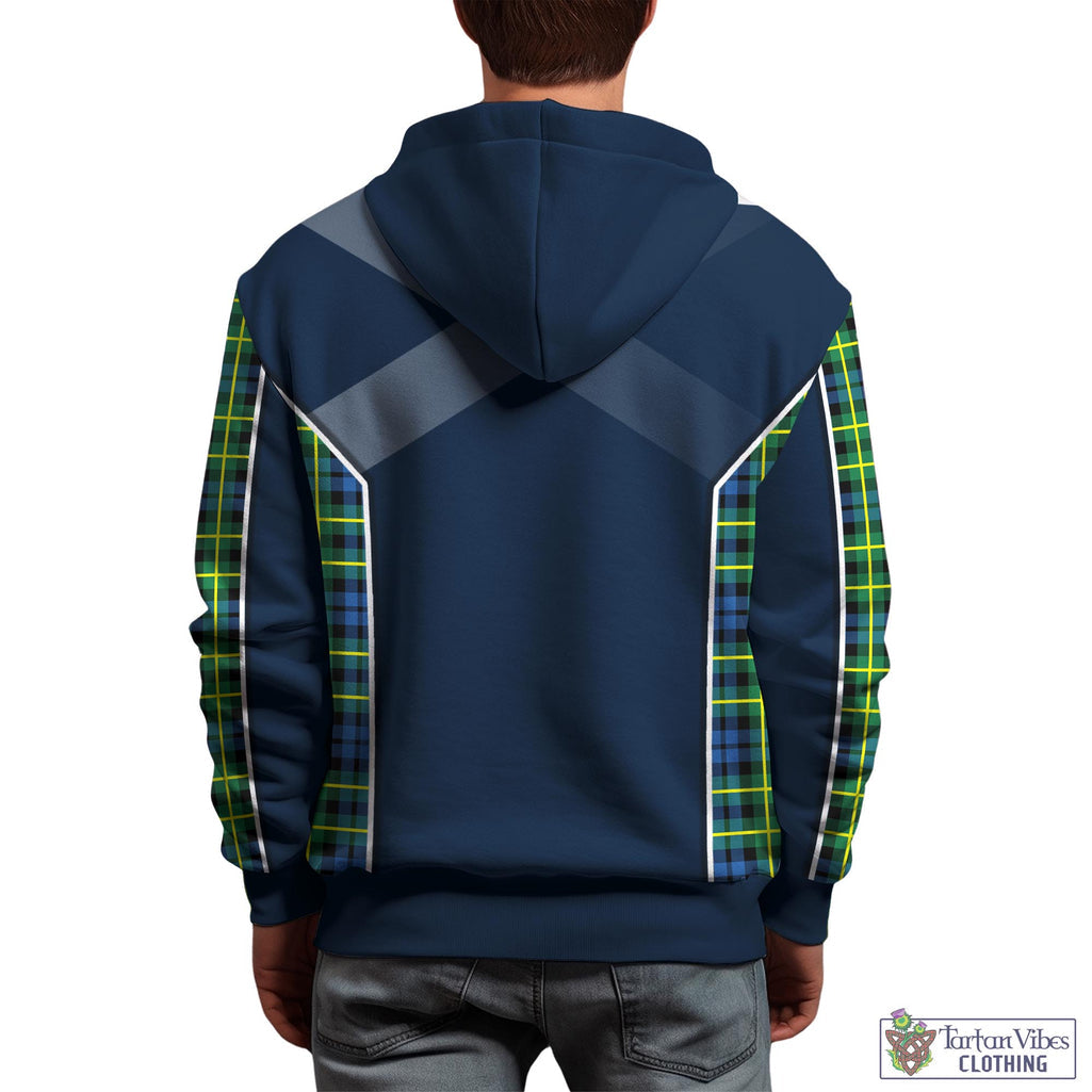 Tartan Vibes Clothing Campbell of Breadalbane Ancient Tartan Hoodie with Family Crest and Scottish Thistle Vibes Sport Style