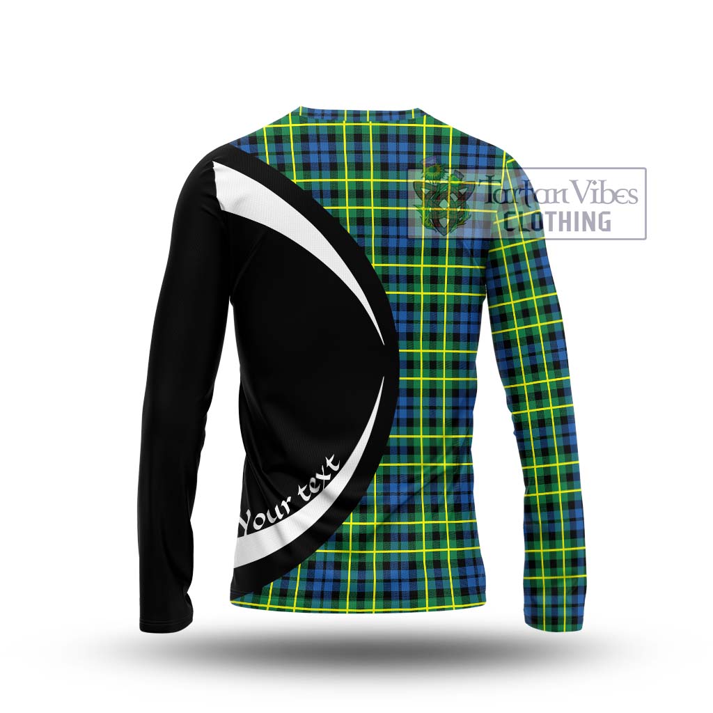 Campbell of Breadalbane Ancient Tartan Long Sleeve T-Shirt with Family Crest Circle Style - Tartan Vibes Clothing