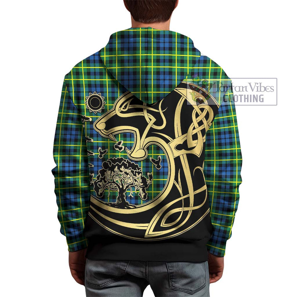 Campbell of Breadalbane Ancient Tartan Hoodie with Family Crest Celtic Wolf Style - Tartan Vibes Clothing