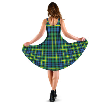 Campbell of Breadalbane Ancient Tartan Sleeveless Midi Womens Dress