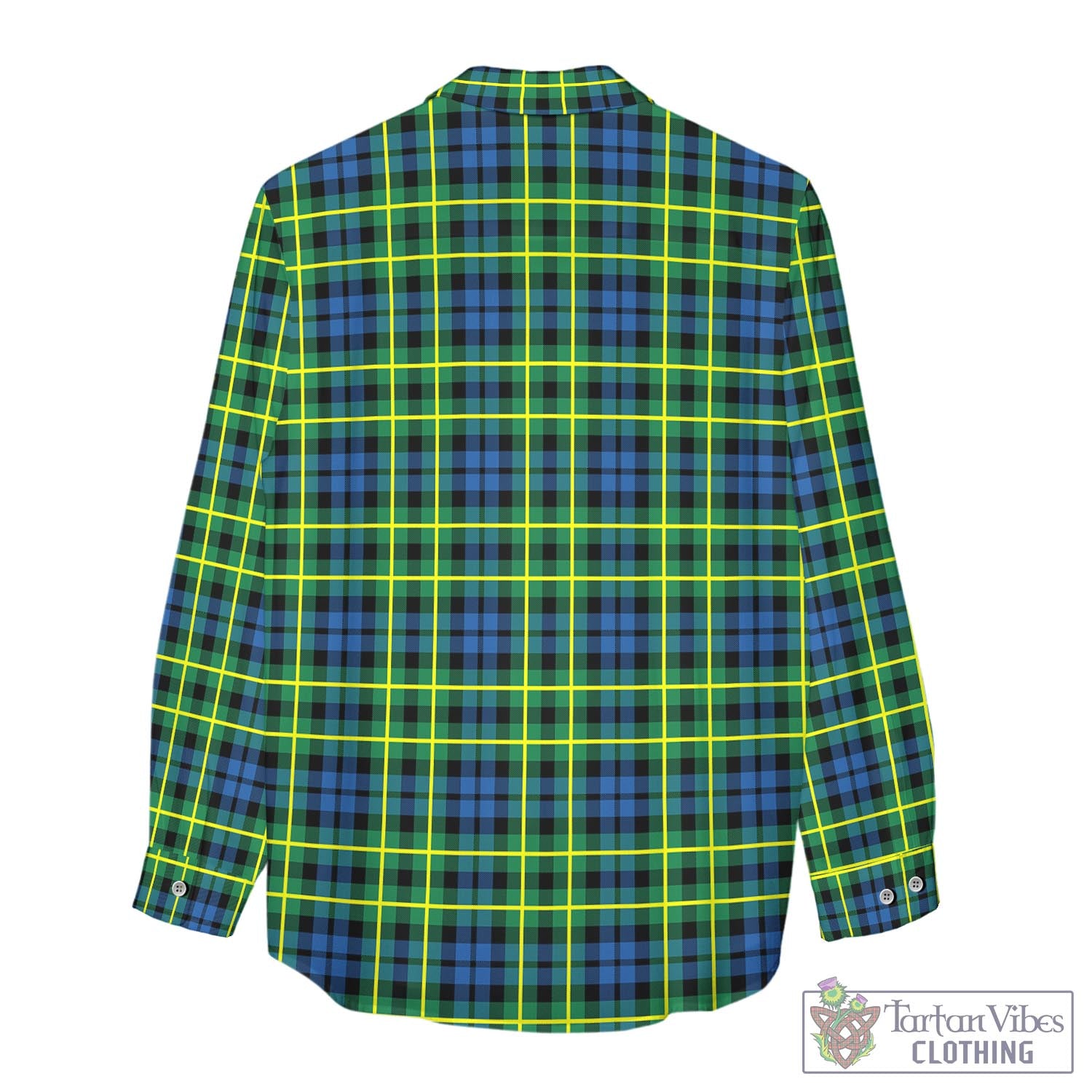 Tartan Vibes Clothing Campbell of Breadalbane Ancient Tartan Womens Casual Shirt with Family Crest