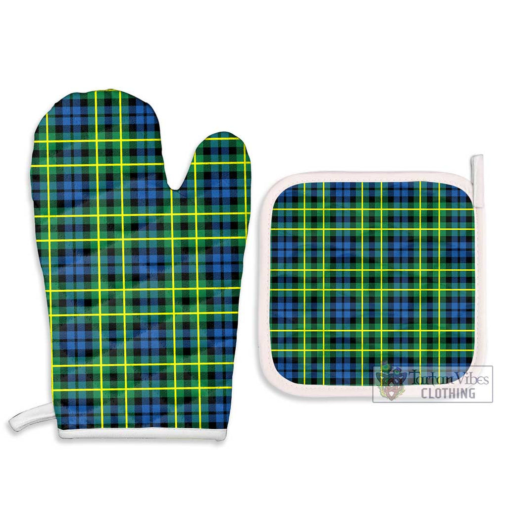 Campbell of Breadalbane Ancient Tartan Combo Oven Mitt & Pot-Holder Combo 1 Oven Mitt & 2 Pot-Holder White - Tartan Vibes Clothing