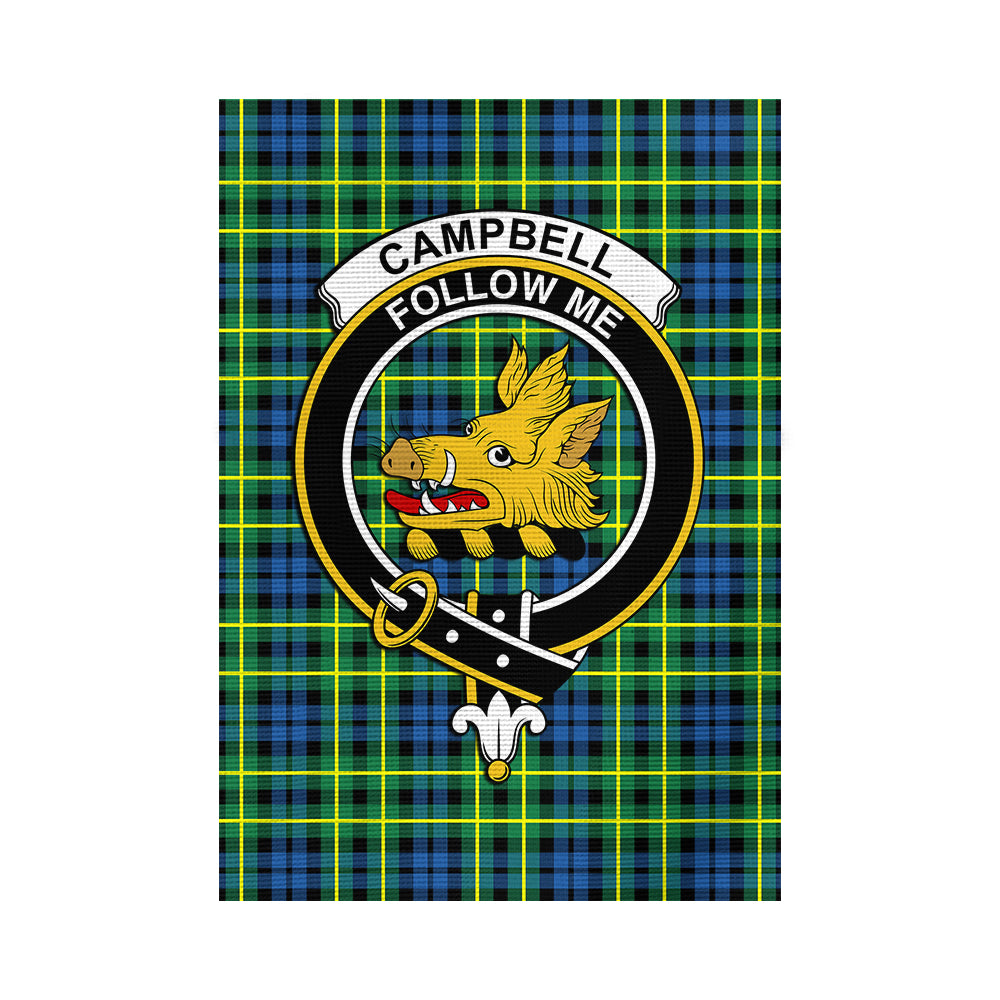 Campbell of Breadalbane Ancient Tartan Flag with Family Crest - Tartan Vibes Clothing